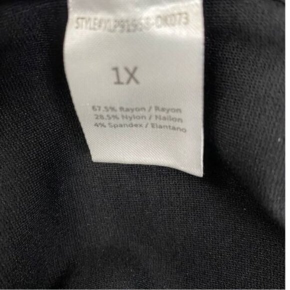 Black Have Plus Comfy Leggings A91958 1X NWT - Picture 3 of 6